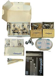 Assorted Vintage CAMPAGNOLO Cycling Brake Sets and Brake Line 