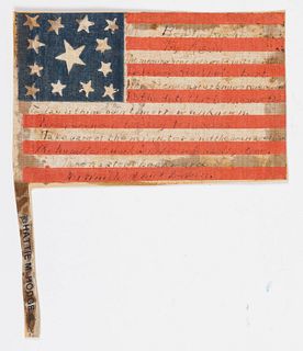 HISTORICAL AMERICAN 13-STAR CENTENNIAL PARADE FLAG