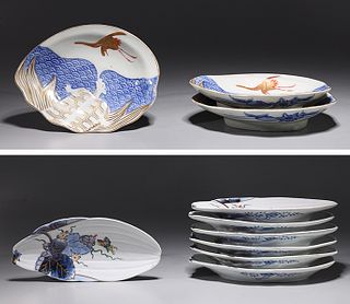Group of Ten Japanese Porcelain Dishes