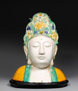 Chinese Ceramic Head of Guanyin