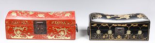 Group of Two Chinese Lacquer Boxes