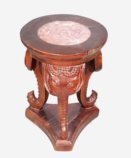 Vintage Chinese Carved Side Table