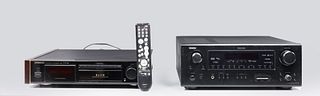 Group of Two Stereo Receivers, Pioneer F-93, Denon AVR-788