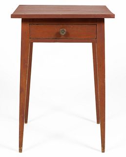 AMERICAN FEDERAL PAINTED POPLAR STAND TABLE
