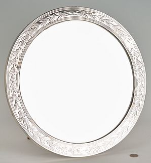 Tiffany & Co. Round Sterling Silver Dressing Mirror