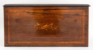 Victorian Marquetry Rosewood Box, ca. 1900