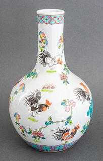 Chinese Porcelain Bottle Vase Republic Period