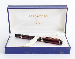 Waterman Raspberry Marbled Fountain Pen