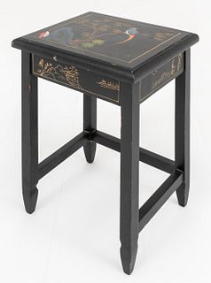 Chinoiserie Painted Diminutive End Table
