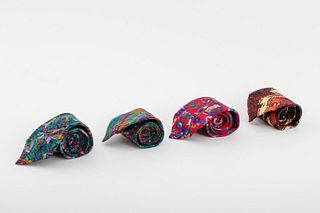 Missoni Italian Colorful Silk Ties, 4