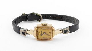 Vintage 14K Yellow Gold Small Wristwatch