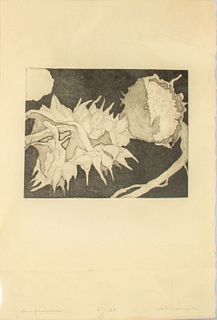 McKenzie "Sunflowers" Engraving on Paper