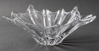 Daum French Crystal Centerpiece Bowl