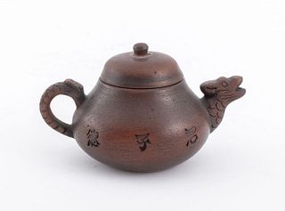 Chinese Yixing Dragon Form Teapot