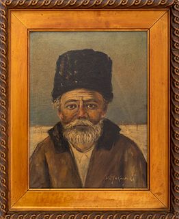 V. Makovsky, Moujik, Portrait Oil Painting