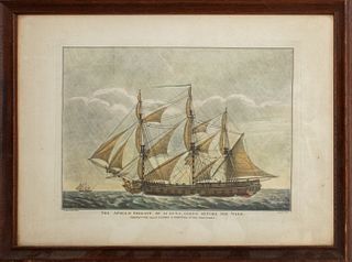 Butterworth "The Appolo Frigate" Color Engraving