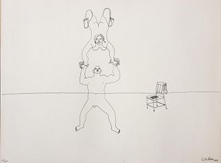 Alexander Calder (after) - Untitled (Strong Man) from "16 Circus Drawings"