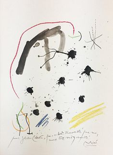 Joan Miro (After) - Pour M Celestin