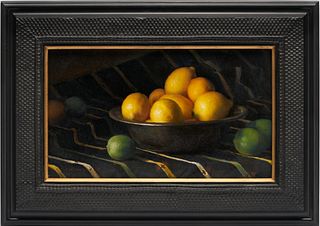 Jim Ostlund O/C Still Life Painting, Citrus Fruit