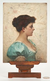 Frank Fowler O/P Portrait of a Victorian Woman