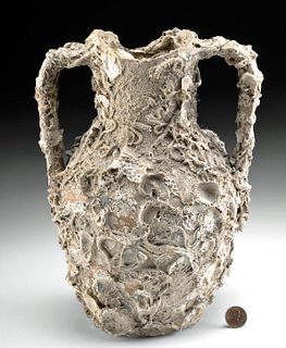Roman Pottery Transport Amphora w/ Marine Encrustations