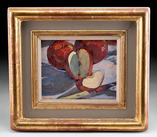 Geoff Parker Paintings - Apples & Landscape