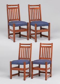 Limbert Set of 4 Dining Chairs c1910
