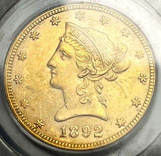 Last Minute! 1892 Gold Liberty Head $10 PCGS MS61