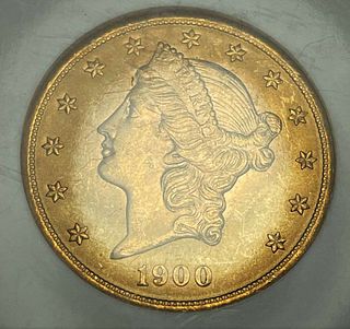 Last Minute! 1900 $20 Gold Liberty Head NGC MS64
