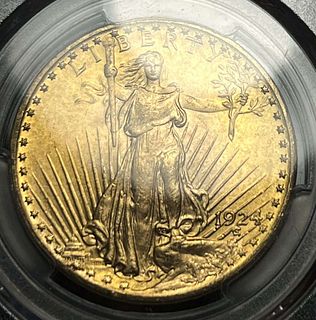 Last Minute! 1924 Saint Gaudens $20 Gold PCGS MS65