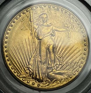 1927 Saint Gaudens $20 Gold PCGS MS65