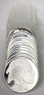 Roll (20-coins) 2023 Proof Buffalo 1 ozt .999 Silver