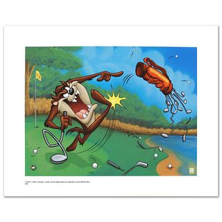 Terrible Taz Golf Limited Edition Giclee from Warner Bros., Numbered with Hologram Seal and Certificate of Authenticity.