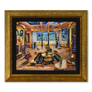 Alexander Astahov, "Beach House" Framed Limited Edition on Canvas, Numbered and Hand Signed with Letter of Authenticity.