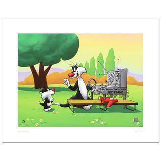 Sylvester & Son, Radio Controlled Jet Limited Edition Giclee from Warner Bros., Numbered with Hologram Seal and Certificate of Authenticity.