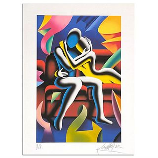 Mark Kostabi, "Pure Ecstasy" Hand Signed Limited Edition Giclee with Letter of Authenticity.