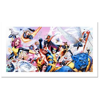 Stan Lee Signed, "Uncanny X-Men #500" Numbered Marvel Comics Limited Edition Canvas by Greg Land with Certificate of Authenticity.