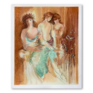 Batia Magal, "Aristocrats" Hand Signed Limited Edition Serigraph on Paper with Letter of Authenticity.