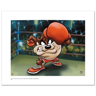 Knockout Taz Limited Edition Giclee from Warner Bros., Numbered with Hologram Seal and Certificate of Authenticity.