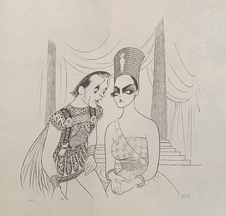 AL HIRSCHFELD- Lithograph "ANTHONY AND CLEOPATRA"