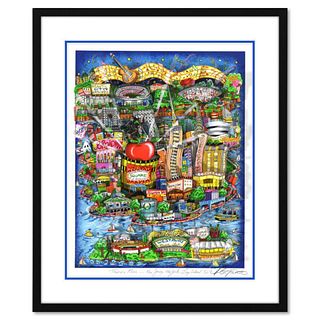 Charles Fazzino, "There's Music In NY, NJ, & LI Too" Framed 3D Limited Edition Silk Screen, Numbered and Hand Signed with Certificate of Authenticity.