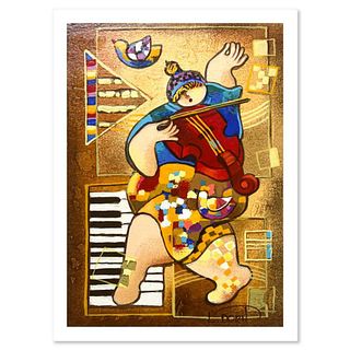 Dorit Levi, "Dancing on Bars" Limited Edition Serigraph, Numbered and Hand Signed with Letter of Authenticity.