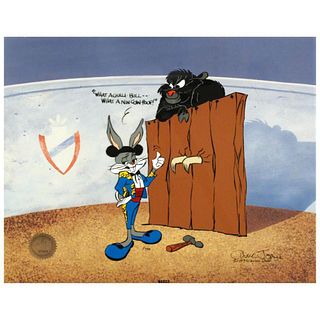 Bugs and Gulli-Bull Limited Edition Animation Cel by Chuck Jones (1912-2002). With Hand Painted Color, Numbered and Hand Signed with Certificate of Au