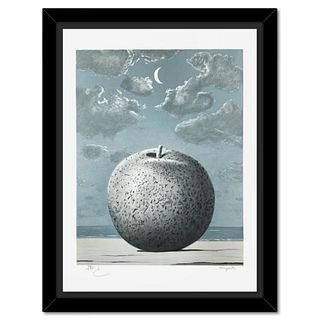 Rene Magritte 1898-1967 (After), "Souvenir de Voyage" Framed Limited Edition Lithograph, Estate Signed and Numbered 50/275 with Certificate of Authent