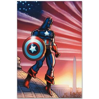 Marvel Comics "Captain America Theatre of War: America First. #1" Numbered Limited Edition Giclee on Canvas by Howard Chaykin with COA.