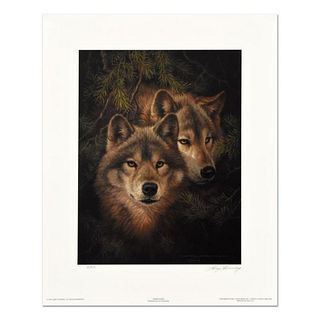 Larry Fanning (1938-2014), "Timber Mates" Limited Edition Lithograph, Numbered and Hand Signed with Letter of Authenticity.