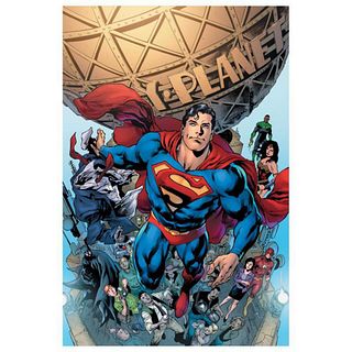 DC Comics, "Superman #19" Numbered Limited Edition Giclee on Canvas by Ivan Reis with COA.