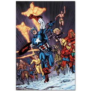 Marvel Comics "Avengers/Invader #11" Numbered Limited Edition Giclee on Canvas by Steve Sadowski with COA.