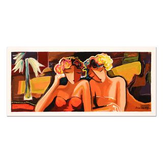 Michael Kerzner, "Sisters" Limited Edition Serigraph, Numbered and Hand Signed with Certificate of Authenticity.