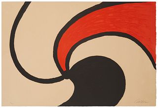Alexander Calder (1898-1976), "Spiral Nebula," circa 1970, Lithograph in colors on wove paper, Image/Sheet: 29.5" H x 43.25" W